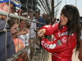 Milka signing autographs at the 2007 Indianapolis 500